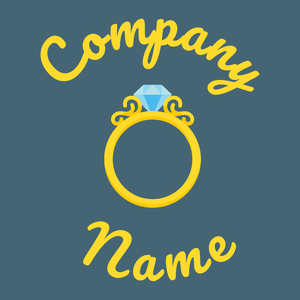 Diamond ring logo on a Bismark background - Servizi nuziali