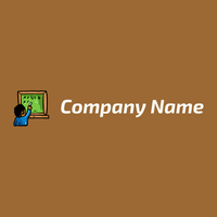 Teacher logo on a Indochine background - Istruzione