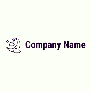 Night logo on a Ivory background - Abstracto