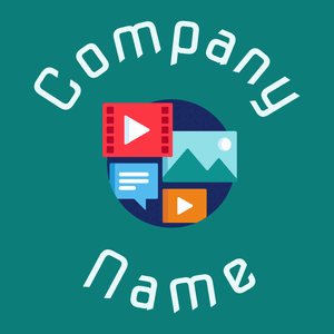 Digital campaign logo on a Deep Sea background - Negócios & Consultoria