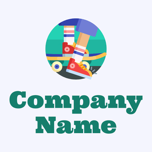 Skateboarding logo on a Ghost White background - Giochi & Divertimento