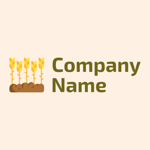 Planted Wheat logo on a Seashell background - Landwirtschaft