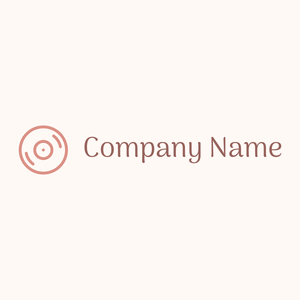 Vinyl logo on a Seashell background - Abstracto