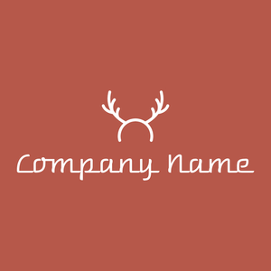 Deer Horns logo on a Chestnut background - Animaux & Animaux de compagnie