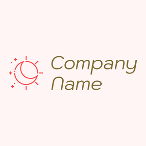Day and night logo on a Snow background - Abstrato