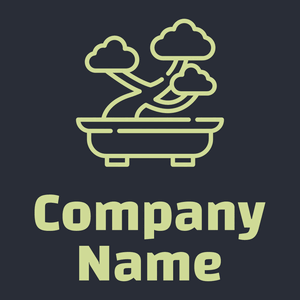 Bonsai logo on a Black Rock background - Medio ambiente & Ecología