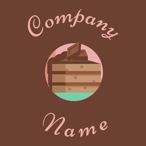 Fallow Chocolate cake on a Metallic Copper background - Abstrakt