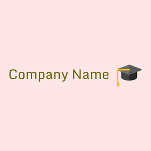 Mortar Graduation hat on a Misty Rose background - Educación