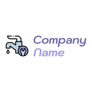 Water faucet logo on a White background - Negócios & Consultoria