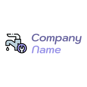 Water faucet logo on a White background - Entreprise & Consultant