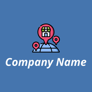 Franchise logo on a Steel Blue background - Negócios & Consultoria