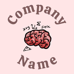 Brain on a Misty Rose background - Medical & Farmacia