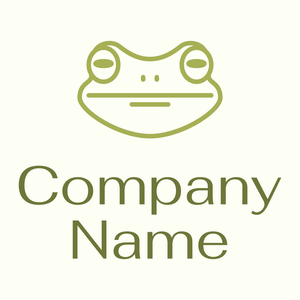 Frog Head logo on a Ivory background - Dieren/huisdieren