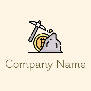 Bitcoin logo on a Floral White background - Empresa & Consultantes