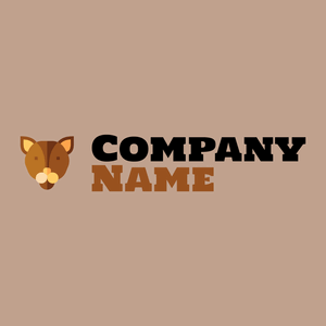 Lynx logo on a Quicksand background - Animais e Pets