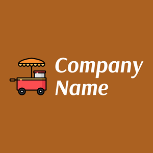 Hot dog logo on a Rich Gold background - Nourriture & Boisson