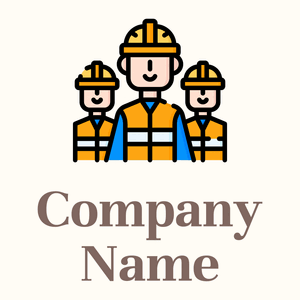 Workers on a Floral White background - Construction & Outils