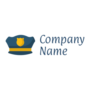Police hat logo on a White background - Security
