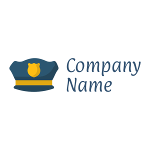 Police hat logo on a White background - Sécurité