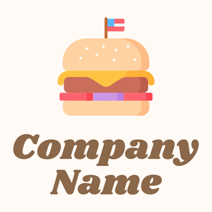 Burger on a Seashell background - Nourriture & Boisson