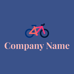Bike  on a Tory Blue background - Deportes