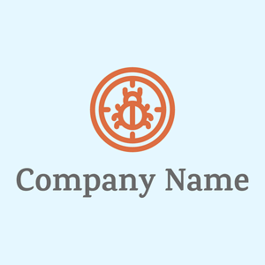 Bug logo on a Blue background - Computadora