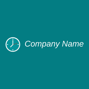 Clock on a Teal background