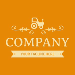 Tractor logo for orange agriculture - Agricoltura