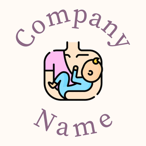 Breastfeeding logo on a Seashell background - Kinderen & Kinderopvang