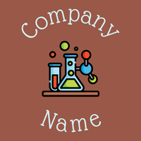 Chemistry logo on a Copper Rust background - Indústrias