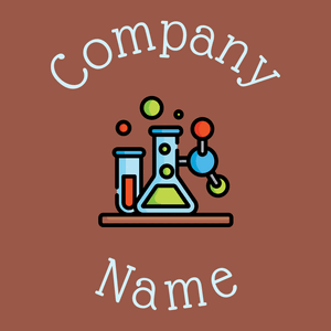 Chemistry logo on a Copper Rust background - Industrial