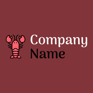 Crustacean logo on a Tall Poppy background - Animais e Pets