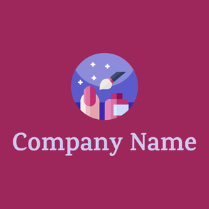 Nails logo on a Lipstick background - Moda & Bellezza