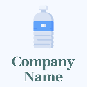Quartz Water bottle on a Alice Blue background - Eten & Drinken