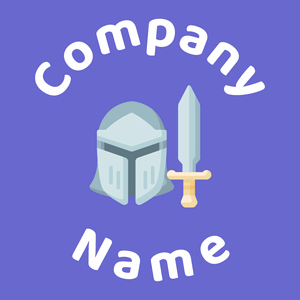 Warrior logo on a Slate Blue background - Abstrakt
