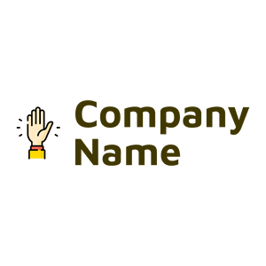 Hand up logo on a White background - Abstrait