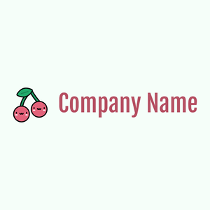 Cherry logo on a Mint Cream background - Abstracto