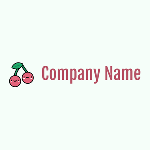Cherry logo on a Mint Cream background - Abstrakt