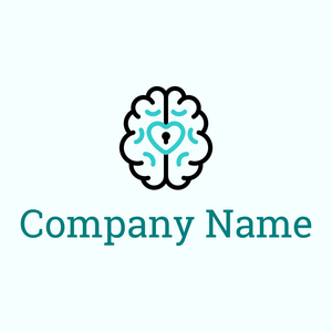 Brain logo on a Azure background - Médicale & Pharmaceutique