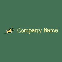 Dog logo on a Como background - Animais e Pets