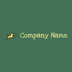 Dog logo on a Como background - Animais e Pets