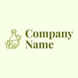 Olive oil logo on a Light Yellow background - Landbouw