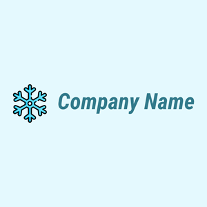 Snowflake on a Light Cyan background - Paysager
