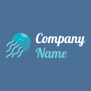 Jellyfish logo on a San Marino background - Animali & Cuccioli