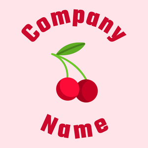 Venetian Red Cherry on a Lavender Blush background - Cibo & Bevande