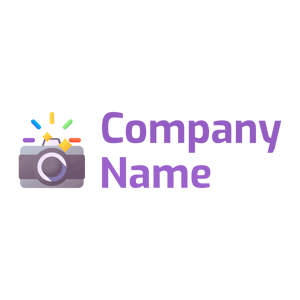 Trendy Pink Camera on a White background - Techno