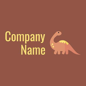 Diplodocus logo on a El Salva background - Animales & Animales de compañía