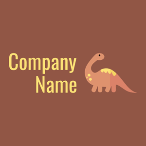 Diplodocus logo on a El Salva background - Animaux & Animaux de compagnie