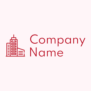 Skyscraper logo on a Lavender Blush background - Arquitectura