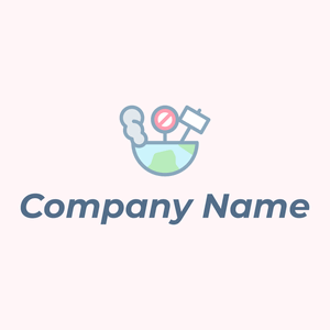Global Warming logo on a Lavender Blush background - Ecologia & Ambiente